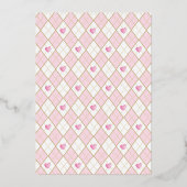 Invitation En Aluminium Alice florale rose en Wonderland Thé Baby shower (Verso)