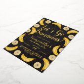 Invitation En Aluminium Allons-y Bananes Anniversaire (Rotation)
