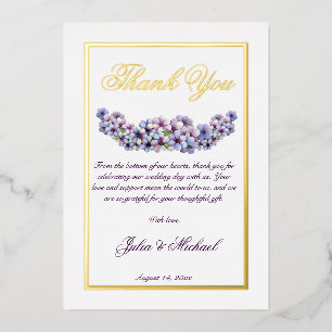 Invitation En Aluminium Ambiance romantique et poétique Pastel Lilac