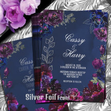 Amethyst Sapphire Navy Jewel Tones Mariage