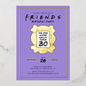 Invitation En Aluminium AMIS™ | Celui avec le 30ème anniversaire (Recto)