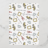 Invitation En Aluminium AMIS™ | Fête des mariées d'aquarelle Perk Central (Verso)