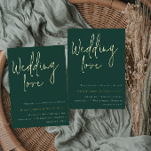 Invitation En Aluminium Amour mariage : Emerald Green Gold Designer Mariag