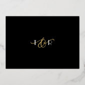 Invitation En Aluminium Ampersand amusant FOIL modifiable couleur Mariage  (Verso)