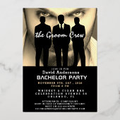 Invitation En Aluminium Amusant, cool, moderne Bachelor Party (Recto)