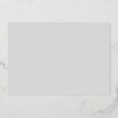 Invitation En Aluminium Andrea Grey Elegant Wedding Enregistrer la date (Verso)