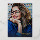 Invitation En Aluminium Année de classe Foil Graduation Party (Recto)