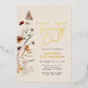 Invitation En Aluminium Anniversaire 21 ans
