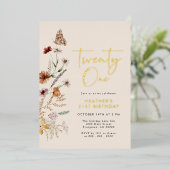 Invitation En Aluminium Anniversaire 21 ans (Debout devant)