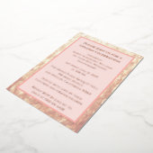 Invitation En Aluminium Anniversaire Champagne Rose Gold 50e Mariage (Rotation)