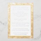 Invitation En Aluminium Anniversaire de 50e anniversaire de Mariage en arg (Recto)