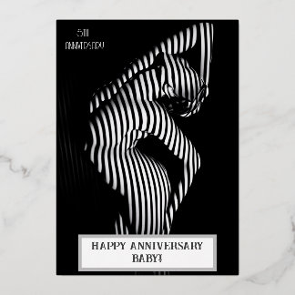 Invitation En Aluminium Anniversaire de mariage sexy coquin 