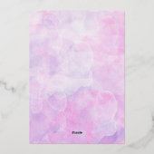 Invitation En Aluminium Anniversaire de Mermaid (Verso)