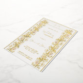 Invitation En Aluminium Anniversaire du Mariage rose Magnolia (Rotation)