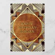 Anniversaire Personnalisé Rétro Rustique Masculin