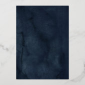 Invitation En Aluminium Anniversaire Rose dentelle papillon or Marine Quin (Verso)