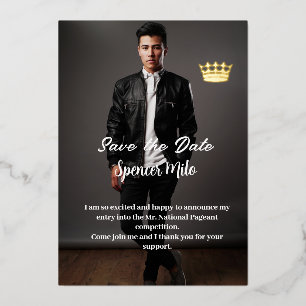 Invitation En Aluminium Annonce de Concours Masculin