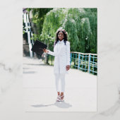 Invitation En Aluminium Annonce de remise de diplôme de l'école de cosméto (Verso)