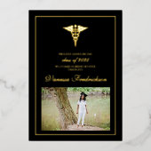 Invitation En Aluminium Annonce de remise de diplômes de l'école d'infirmi (Recto)