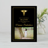 Invitation En Aluminium Annonce de remise de diplômes de l'école d'infirmi (Debout devant)