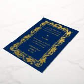 Invitation En Aluminium Antique 1778 Baroque Rococo Couronne Fleurie Maria (Rotation)