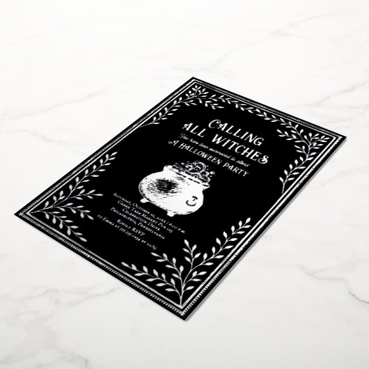 Invitation En Aluminium Appel à toutes les sorcières du Celestial Hallowee (Rotation)