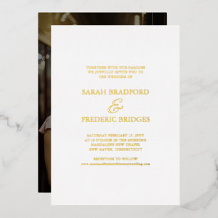 Invitation En Aluminium Appel de calligraphie moderne sur fond blanc pour
