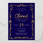 Invitation En Aluminium Appréciation des clients de l'entreprise Marine &  (Recto)