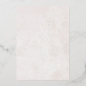 Invitation En Aluminium Aquarelle Boho Floral Dusty Pampas Rose Or (Verso)