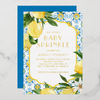 Aquarelle Citron Méditerranée Bébé Parsemer