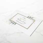 Invitation En Aluminium aquarelle feuille bridesmaid proposition foil invi (Rotation)