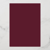 Invitation En Aluminium Aquarelle Fleurs d'automne Garland Retraite Brunch (Verso)