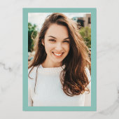 Invitation En Aluminium Aquarelle florale rose (Verso)