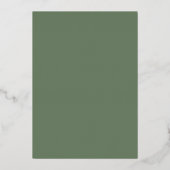 Invitation En Aluminium Aquarelle Foliage Feuille Script Photo Graduation (Verso)