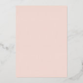 Invitation En Aluminium Aquarelle Marine Rose Gold Quinceanera (Verso)