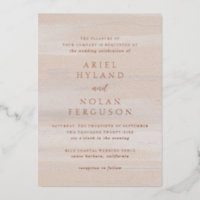 Aquarelle Neutre Moderne Mariage élégant