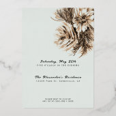 Invitation En Aluminium Aquarelle Peony Fleurs N'IMPORTE QUELLE fête d'ann (Verso)