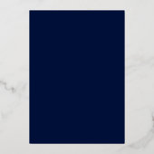 Invitation En Aluminium Aquarelle Vignes Vins Wreath Mariage Blue Gold (Verso)