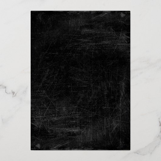 Invitation En Aluminium Araignée Gothique Suspendue De Branche (Verso)