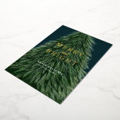 Invitation En Aluminium Arbre à pin de Noël et huile photo Invitat (Rotation)