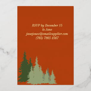Invitation En Aluminium Arbre de Noël en terre cuite à feuilles d'or Fête