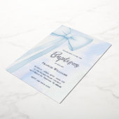 Invitation En Aluminium arc bleu | Baptême (Rotation)