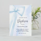 Invitation En Aluminium arc bleu | Baptême (Debout devant)