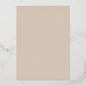 Invitation En Aluminium Arc d'art en ligne Botanique off Mariage blanc (Verso)