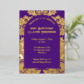 Invitation En Aluminium arc en Paisley (Debout devant)