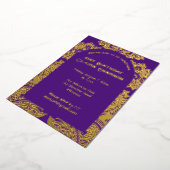 Invitation En Aluminium arc en Paisley (Rotation)