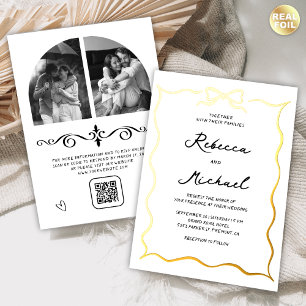 Invitation En Aluminium Arc Photo en collage