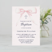 Invitation En Aluminium Arc rose | Baptême (Debout devant)