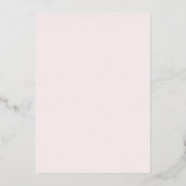 Invitation En Aluminium arc rose | Baptême (Verso)