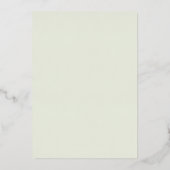 Invitation En Aluminium Argent Bow Sage Green Crest Baptême (Verso)